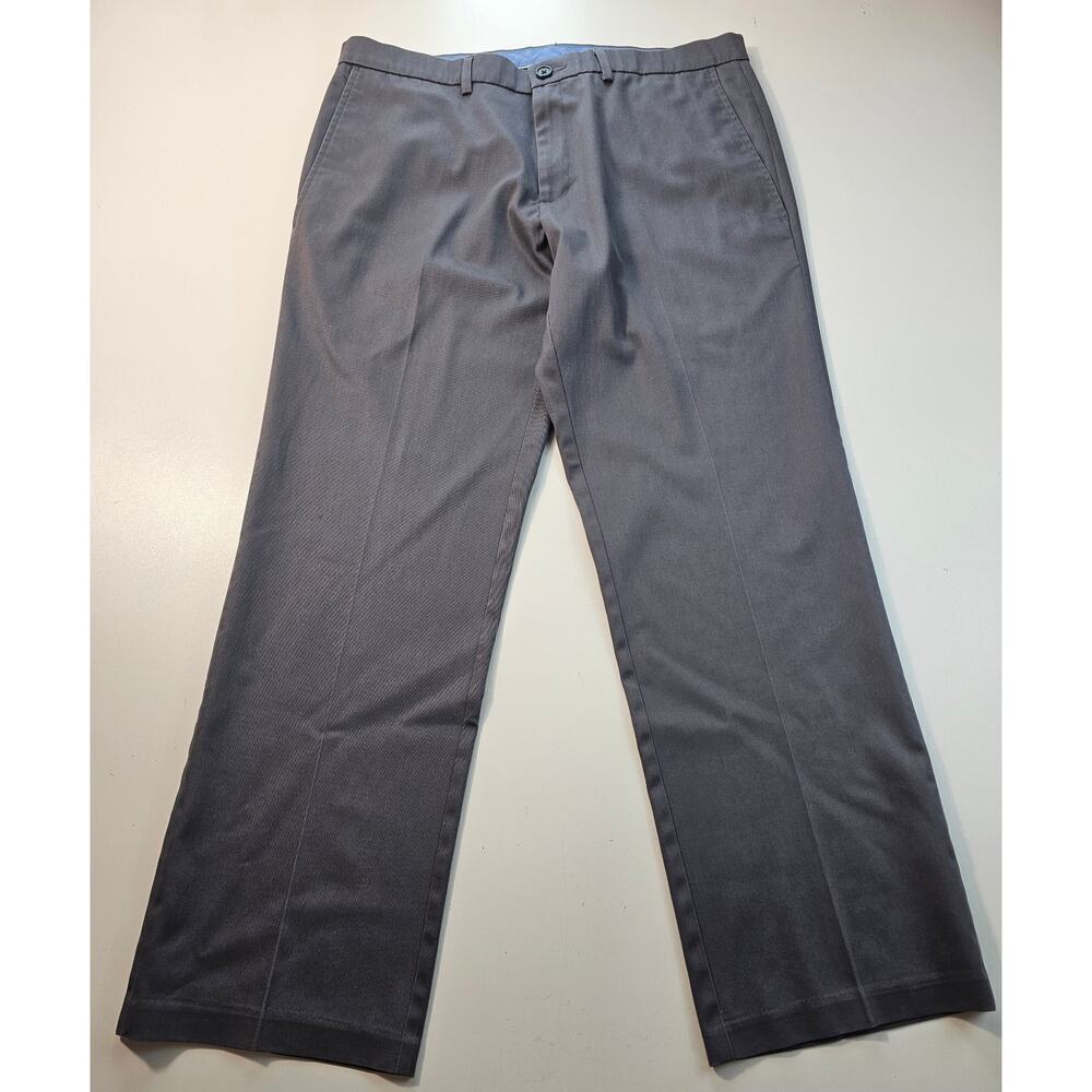 Straight fit premium non iron khaki haggar GREY dress pants slacks 34x29 vintage